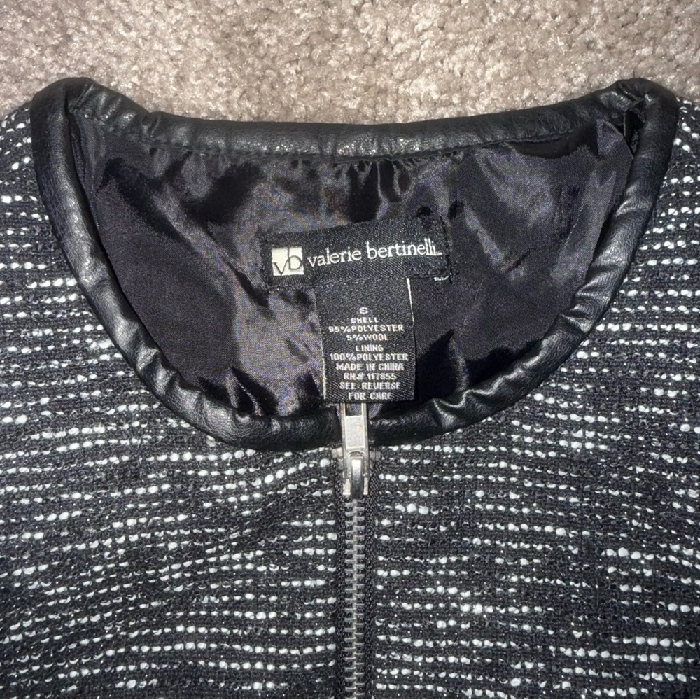 Valerie Bertanelli Jacket Suit Blazer Black Small - Picture 4 of 6